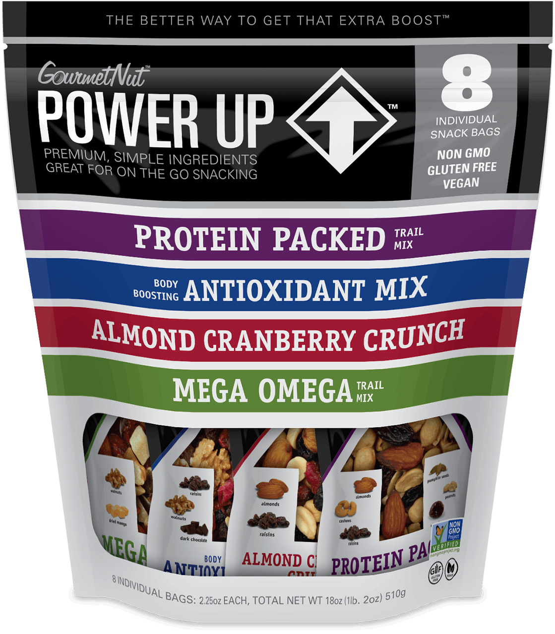 Power Up Trail Mix Power Up Assorted 24 Pack Bag