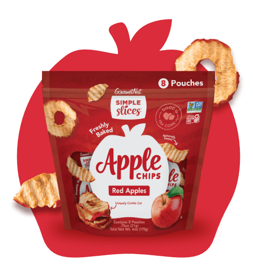 Gourmet Nut Simple Slices Organic Baked Apple Chips, USA Grown